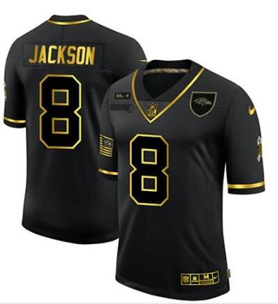 Men's Baltimore Ravens Active Player Custom Black Gold Vapor Untouchable Limited Football Stitched Jersey